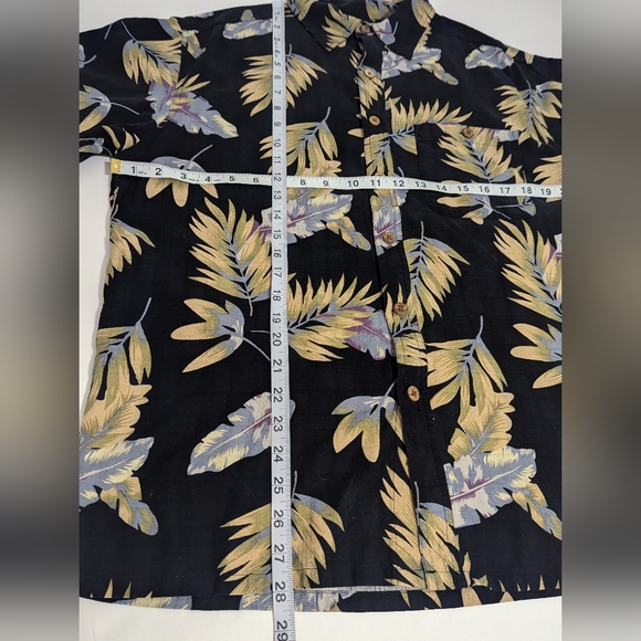 Island Republic Tropical Beachy Button Down 100% Silk Shirt Men's Size Medium - Picture 3 of 5
